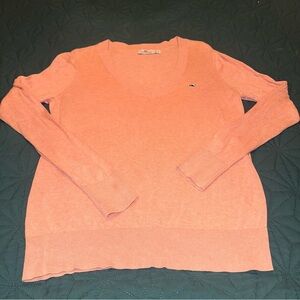 Vineyard Vines Women's Medium light Pink V-Neck Sweater